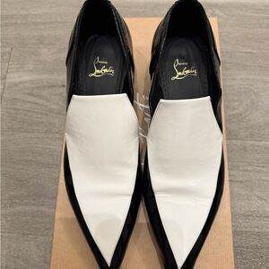 Christian Louboutin Black and White Men's Shoes